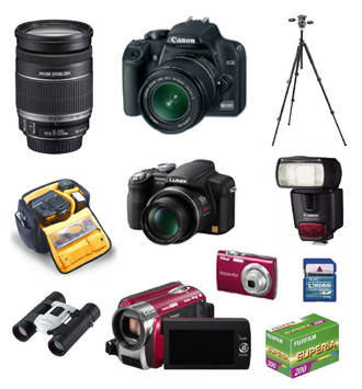 appareils photo numeriques, camescopes, accessoires photo, travaux photo