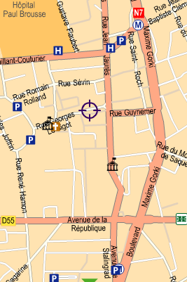 plan d'accès métro boutique camara